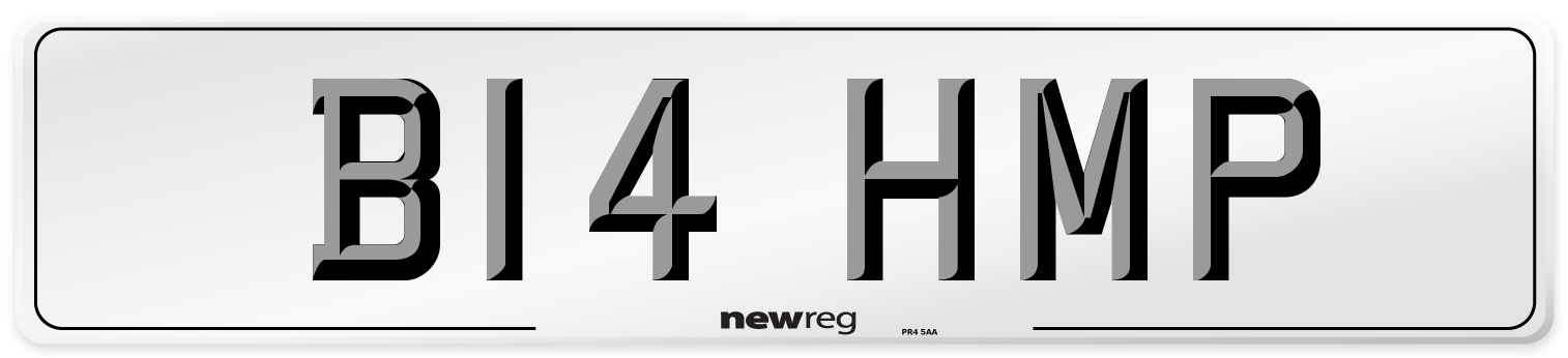 B14 HMP Number Plate from New Reg